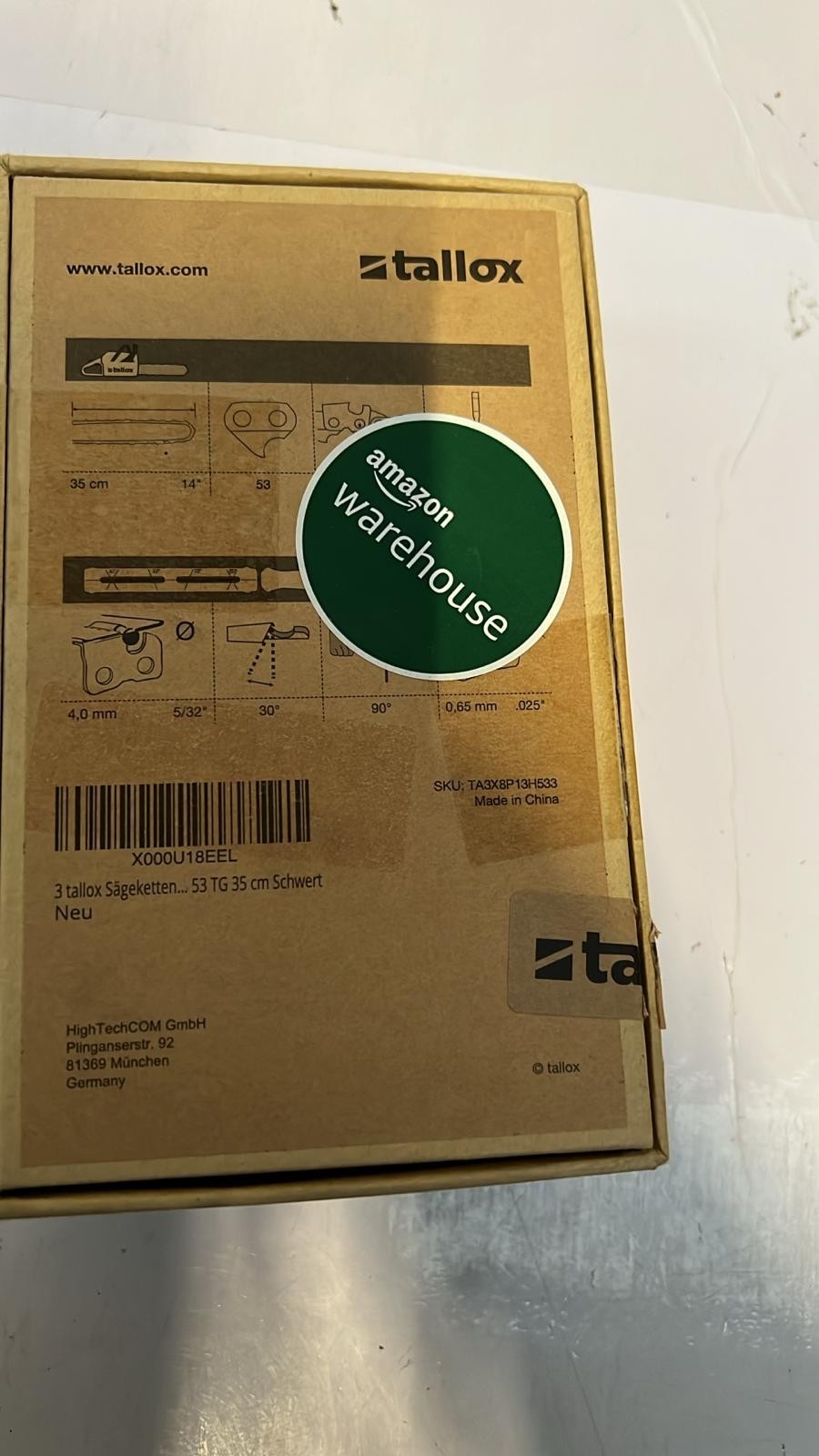 3 Tallox saw chains 53 drive links, 35 cm bar