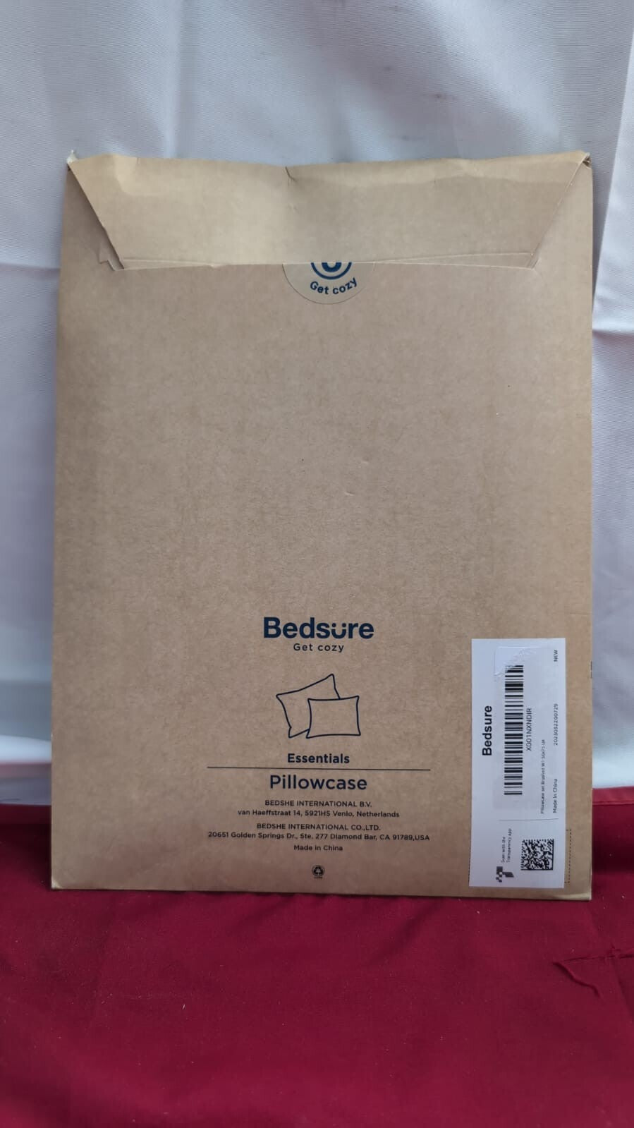 Bedsure Pillow Cases Brushed Microfiber with Envelope Closure 50x75cm