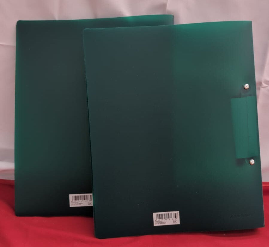 HERMA Ring Binder Translucent in Dark Green, A4, 25 mm Spine, Slim 2Ring (2pack)