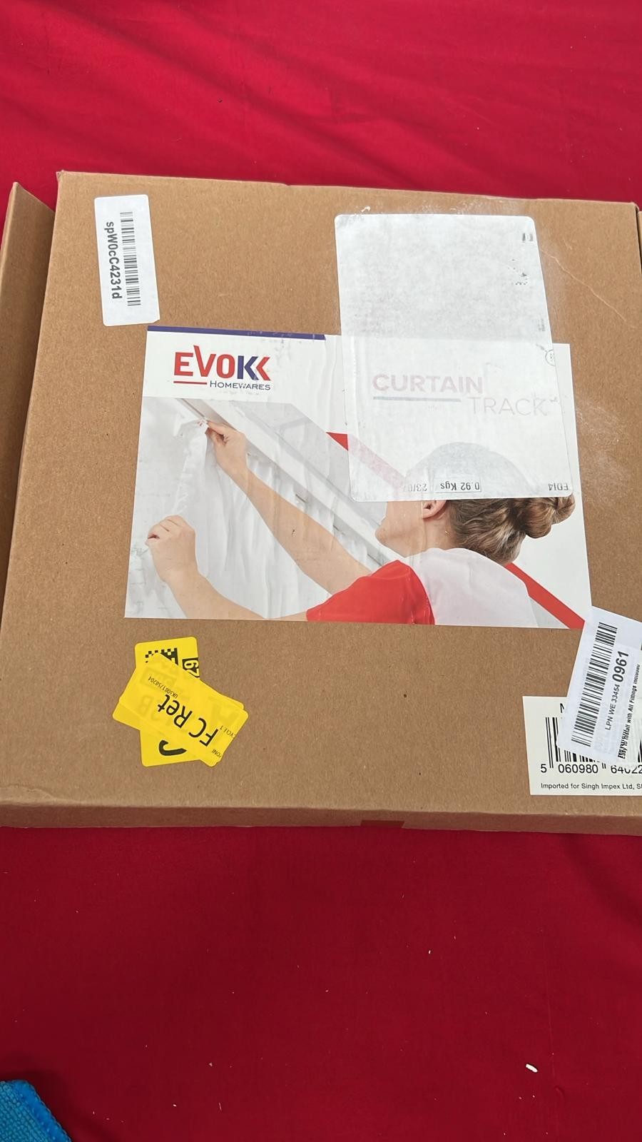 Evokk BENDABLE CURTAIN TRACK FOR STRAIGHT & BAY WINDOW RAIL Top or Face Fix all