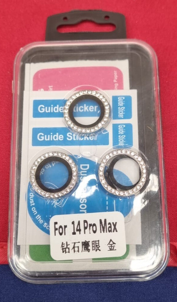 Camera Lens Protector for iPhone 14 Pro Max, Glitter Decoration Lens Protectors,