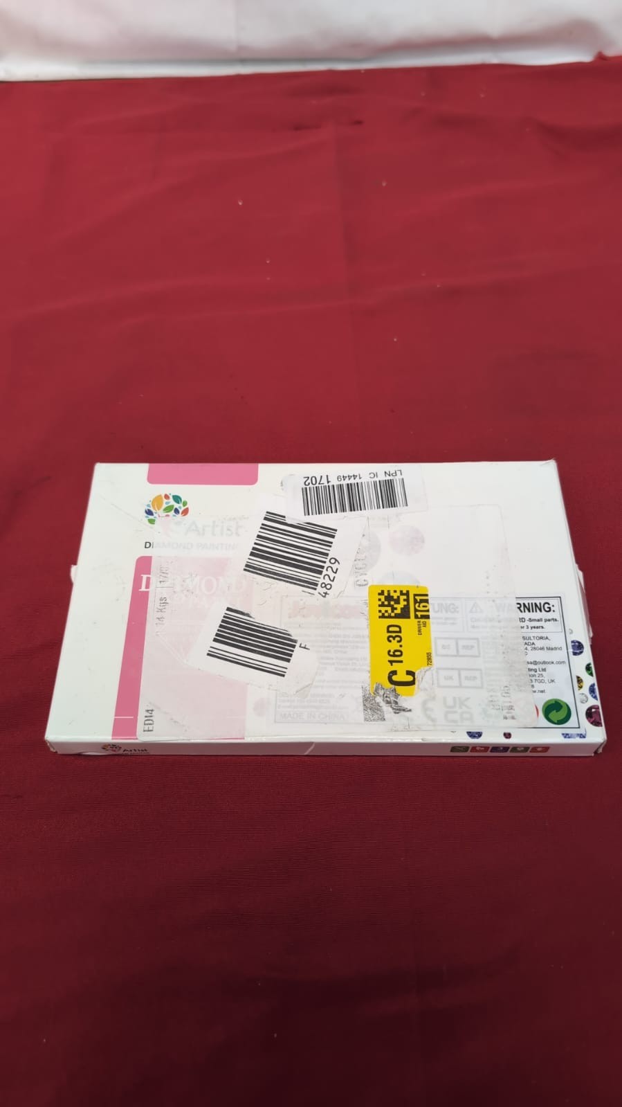 Artist Diamond paint order of performance of work (Packaging Damaged)