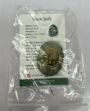 Zibu Symbols Green Jade Natural Crystal for Money & Prosperity