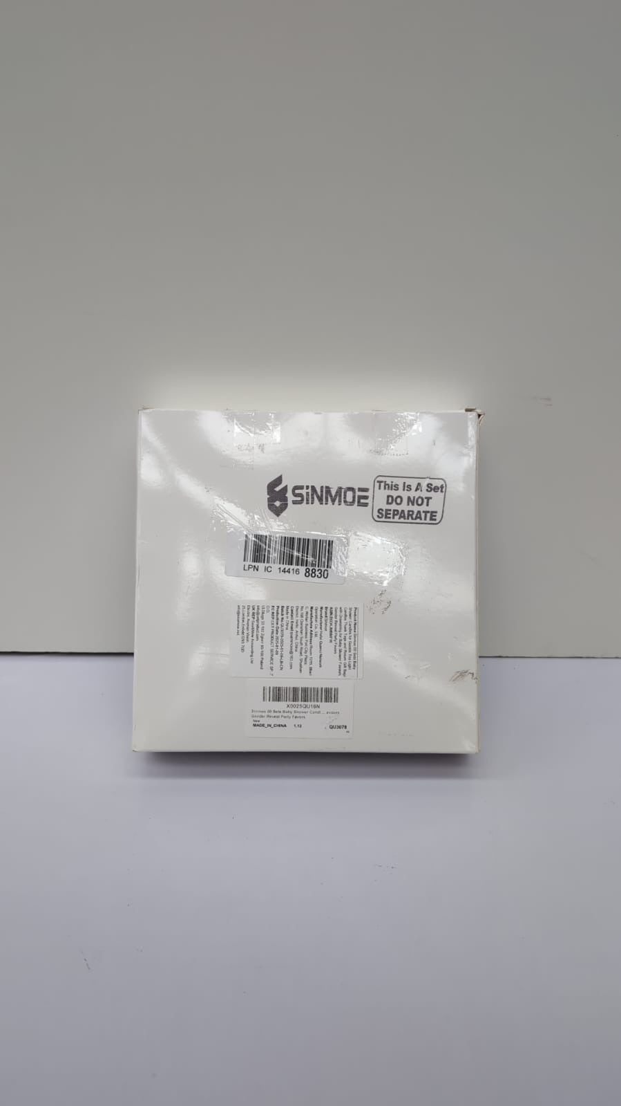 Sinmoe 50 Sets Baby Shower Favours Candles for Guests Tea Light Candles