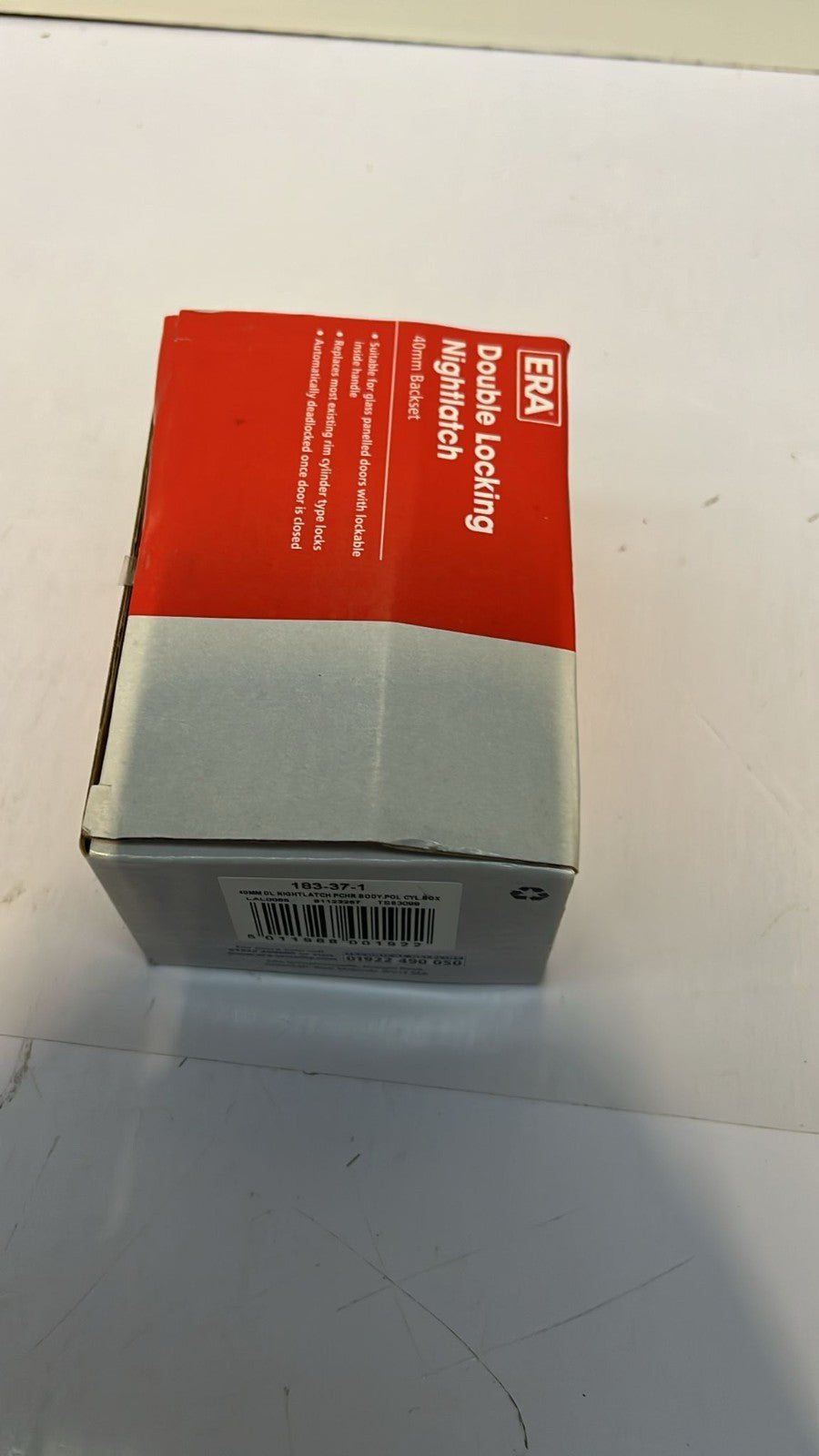 ERA 183-37-1 40mm High Security Nightlatch with Polished Chrome Body, Silver