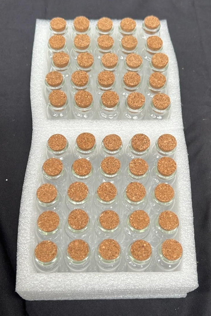 Small Glass Bottles With Corks 10ml 50pcs (BOX DAMAGED)