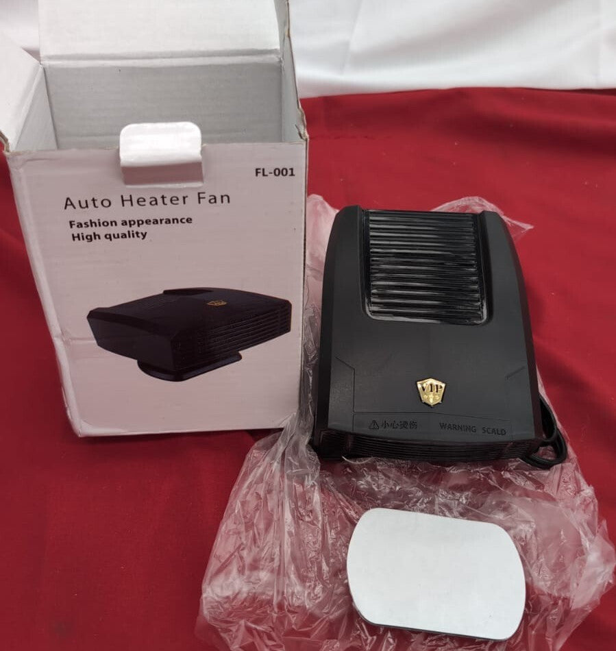 Car Fan 1pc Car Heater Fan 180W Heating Cooling 360 Degree (12V-Black)