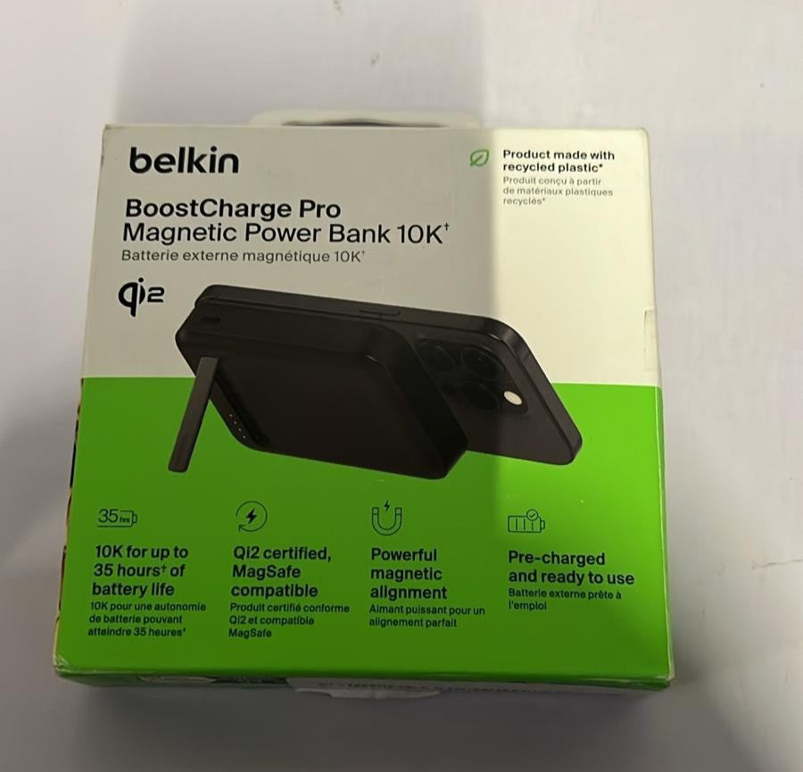 Belkin BoostCharge Pro Wireless Power Bank 10000mAh with Qi2, MagSafe Compatible