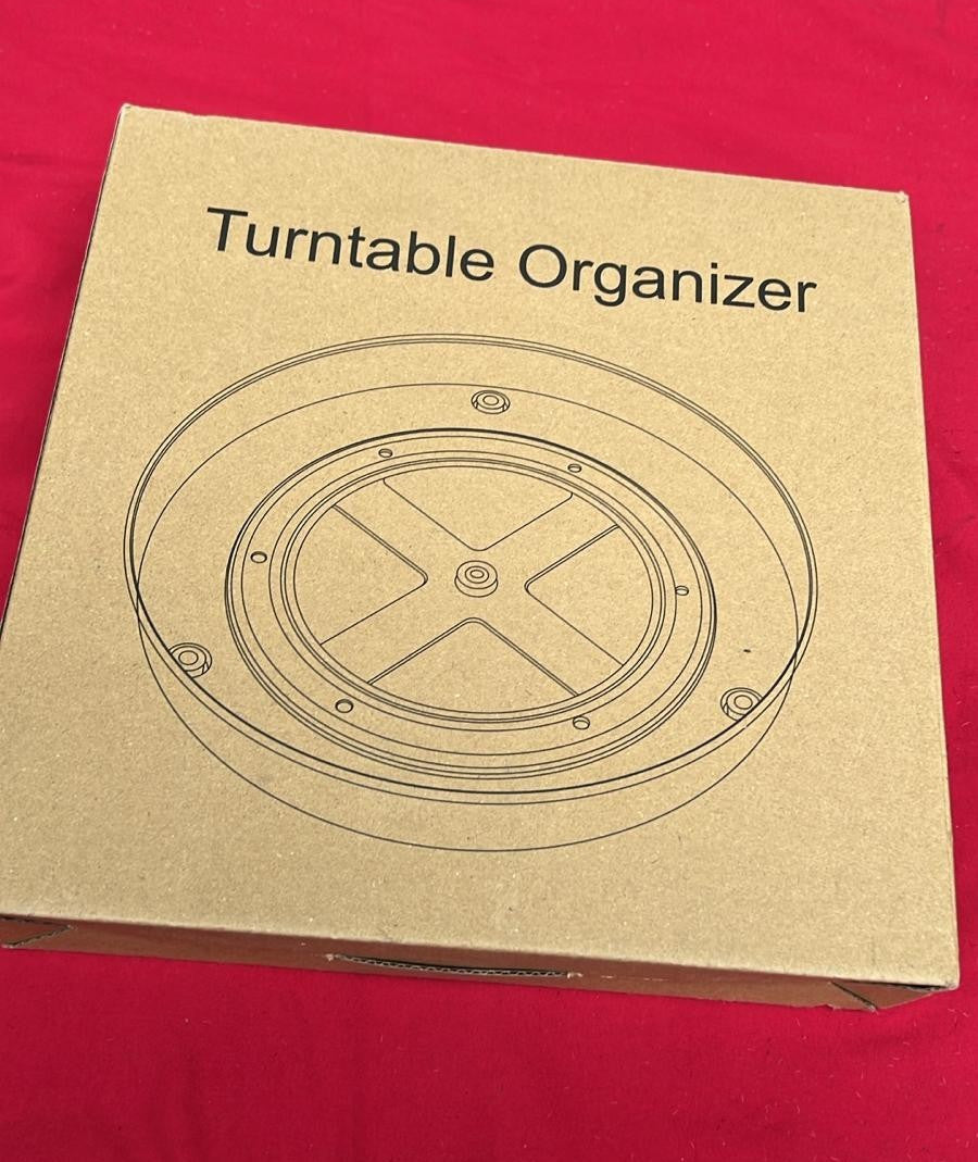 Clear Lazy Susan Turntable Organiser  2-Pack