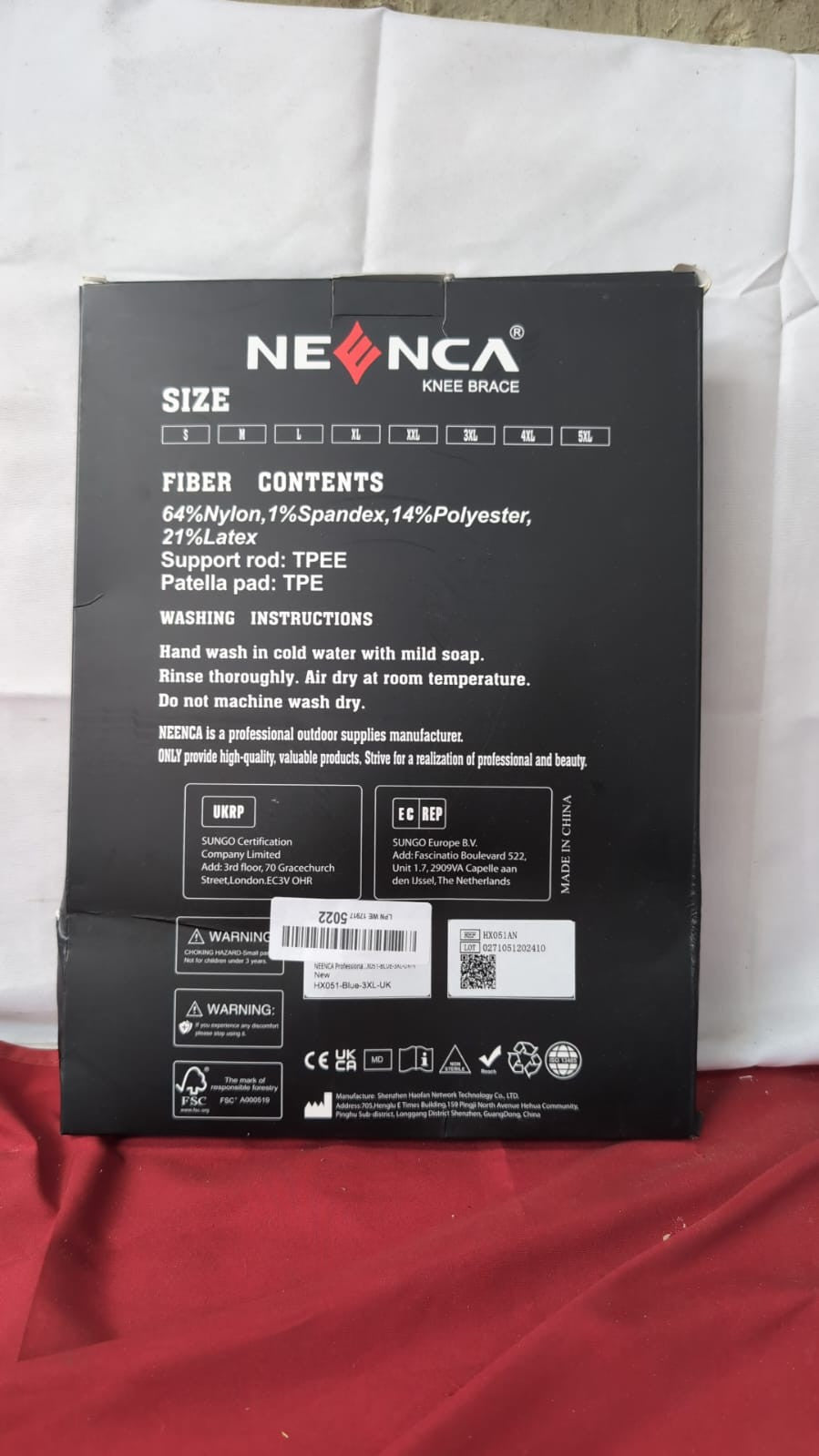 NEENCA Knee Brace, Compression Sleeve Support with Patella (packaging damaged)