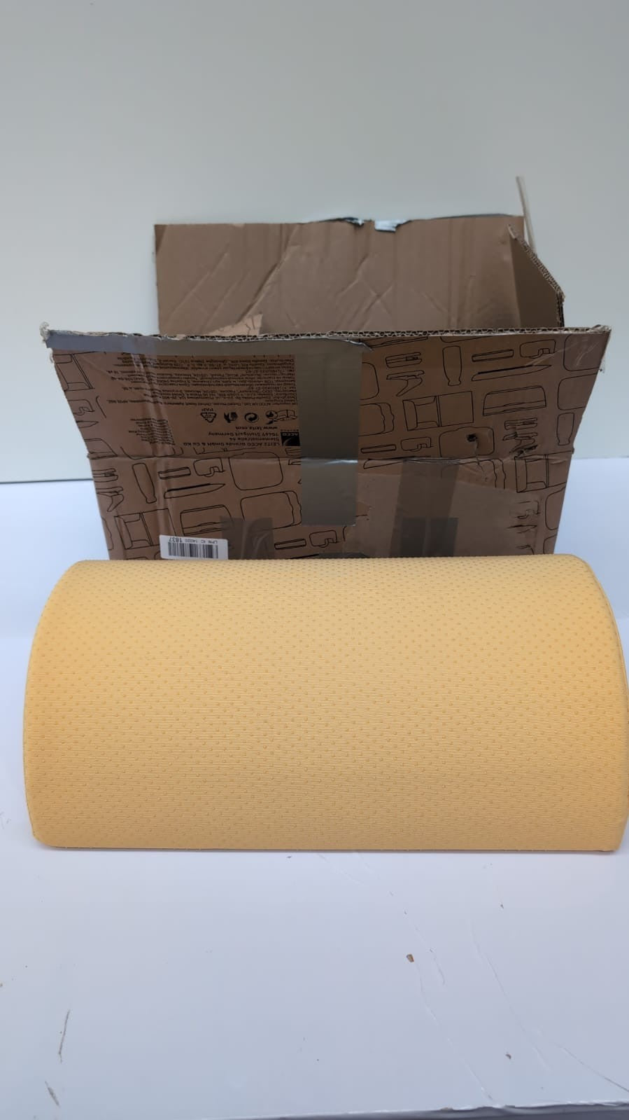 Leitz Desk Foot Rest, Adjustable Leg & Knee Support, Warm Yellow(pack opened)