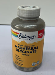 Solaray Magnesium Glycinate 3180mg– 120 Vegan Capsules