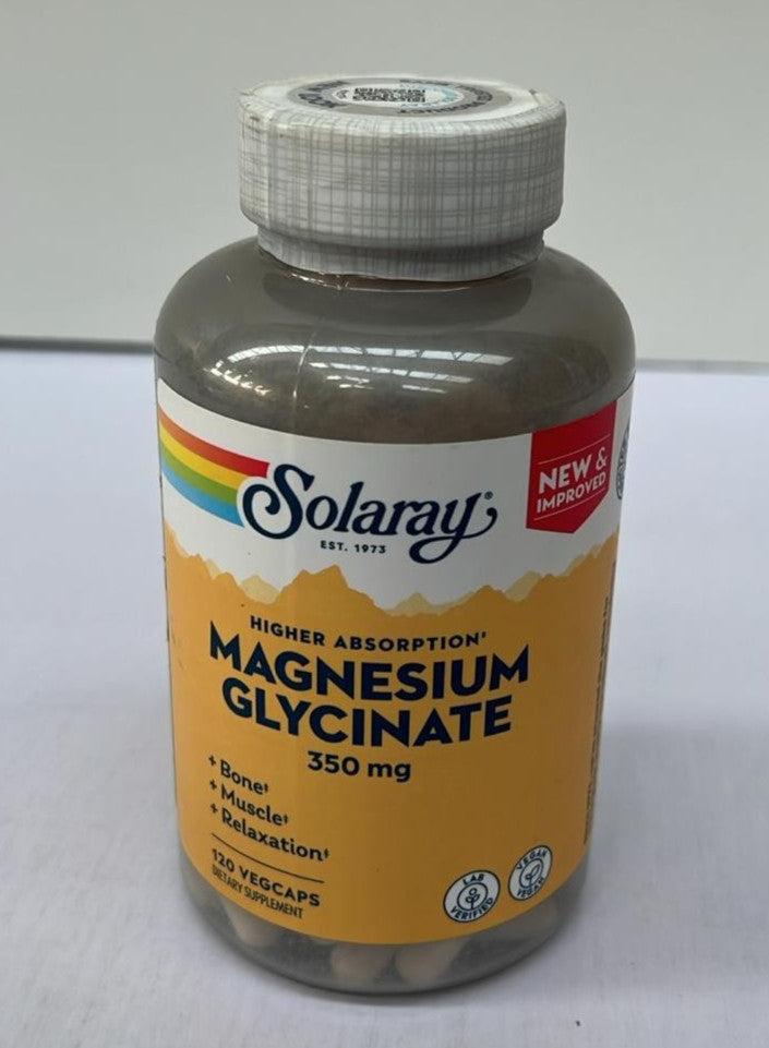 Solaray Magnesium Glycinate 3180mg– 120 Vegan Capsules