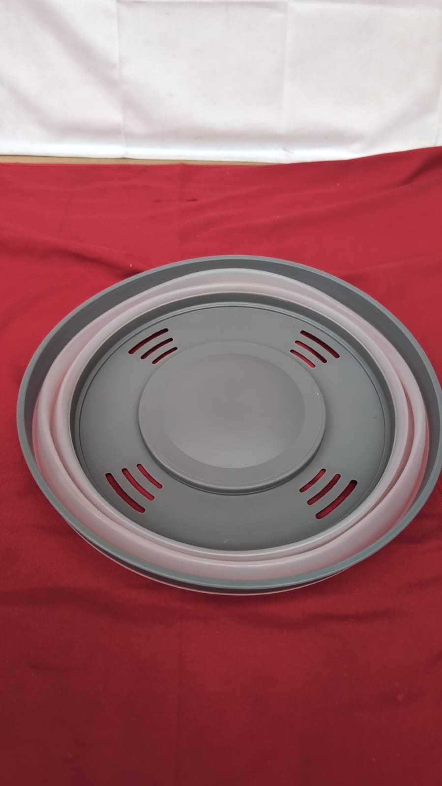 Magnetic Microwave Covers for Food, Collapsible Microwave Splatter Cover 30cm