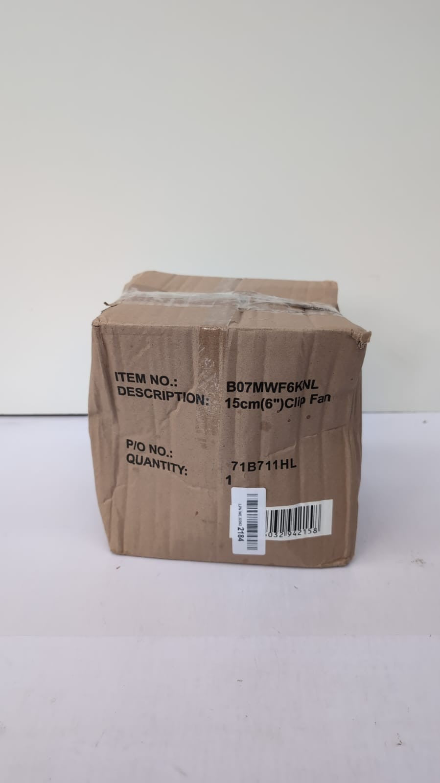 Signature 6” 2 Speed Clip Fan with Adjustable Tilt, White(BOX DAMAGED)