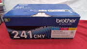Brother TN-241C/TN-241M/TN-241Y Toner Cartridges (BOX DAMAGED)