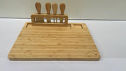 Bamboo Cheese Board Gift set | Cheese Board 35cmx 28cm,Charcuterie Board