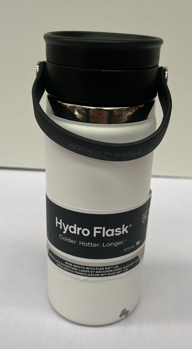 Hydro Flask - Travel Coffee Flask 473 ml (16 oz) - White (CORNER DAMAGED)