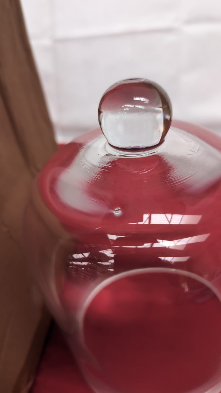 Stonebriar 8.5 Inch Clear Glass Dome Cloche (Small bubble in glass)