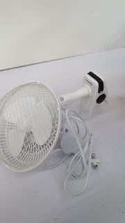 Signature 6” 2 Speed Clip Fan with Adjustable Tilt, White(BOX DAMAGED)