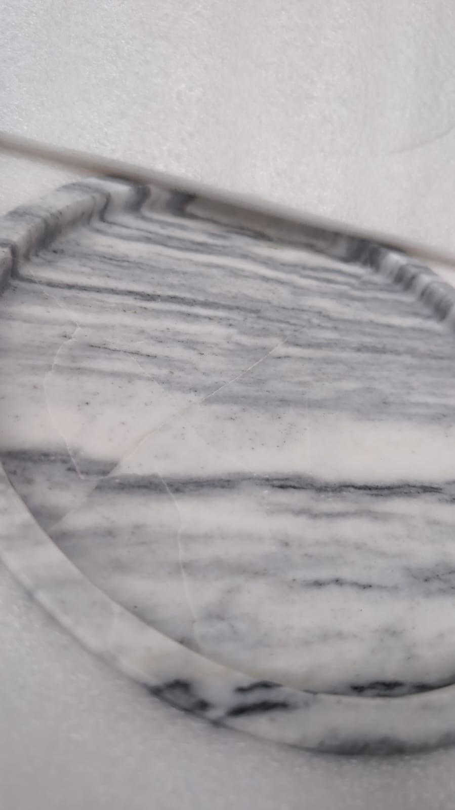 Silk Route Home Round Marble Tray (box damaged - 25 cm diameter)