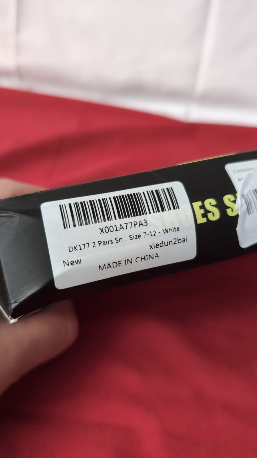 DK177 2 Pairs Sneaker Crease Protectors, Age Box Shoe Creases, Size 7-12 - White