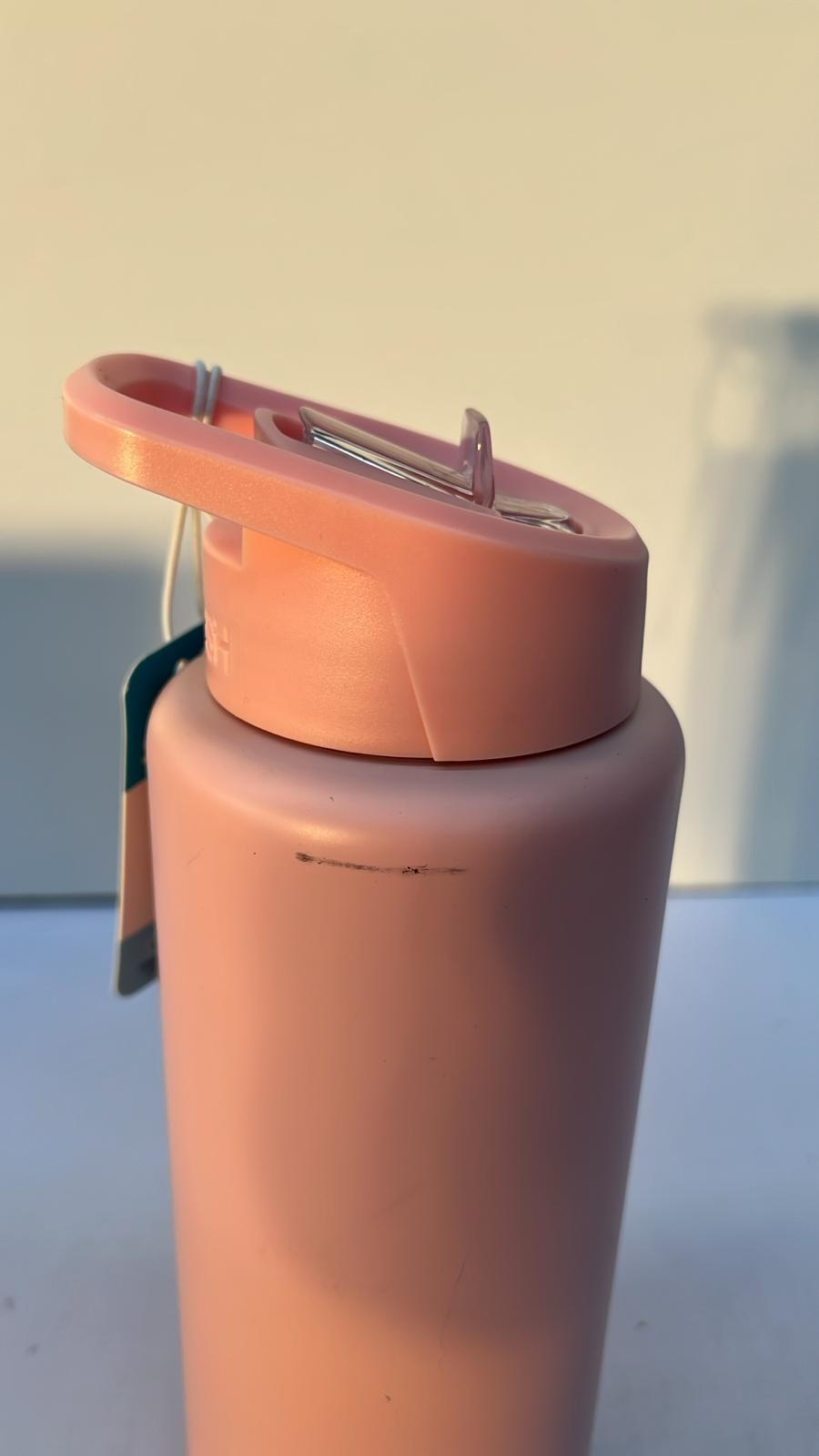 Smash Stainless Steel Reusable 1 litre water bottle - Peach (Cosmetic Marks)