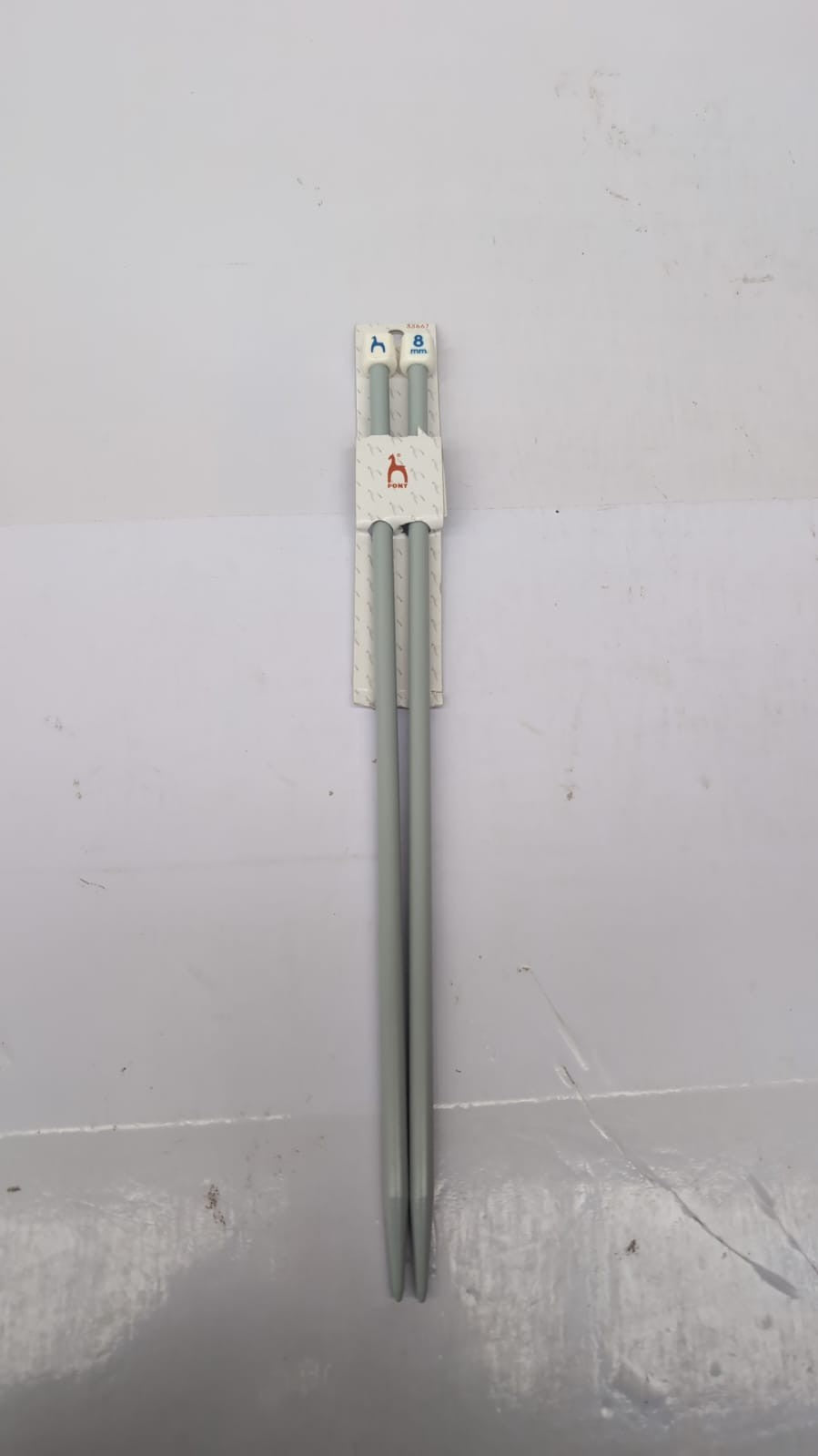 PONT Aluminium Knitting Needles, 8mm - Single Piece(slightly scuffed)
