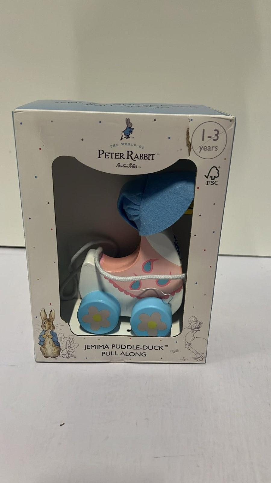 Peter Rabbit Gifts: Jemima PuddleduckPull Along, Wooden (BOX DAMAGED)