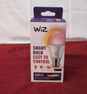 WiZ Smart Colour Bulb, A60, 8.5W, Colour, Motion Sensor with App, Connected WiFi