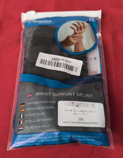 Breathable Wrist Support Brace Splint - Ideal for Carpal Tunnel, Sprains, black
