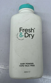 Fresh & Dry 100% Talc Free Baby Powder 250g (BOX DAMAGED)