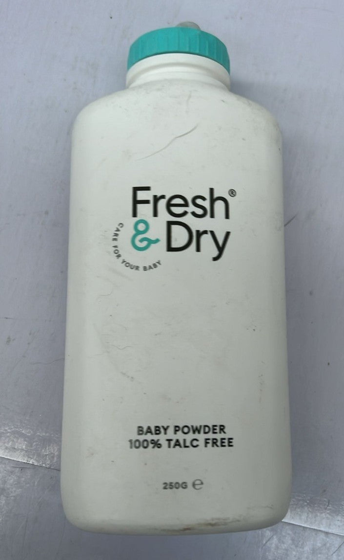 Fresh & Dry 100% Talc Free Baby Powder 250g (BOX DAMAGED)
