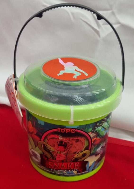Wild Republic Adventure Bucket Mini Snake, Playing Set, 10 cm, 10 Pieces