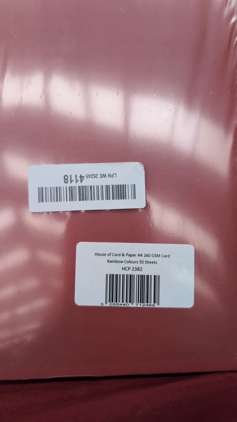 House of Card & Paper A4 160 GSM Card - Rainbow Coloured Card Pack of 50 Sheets