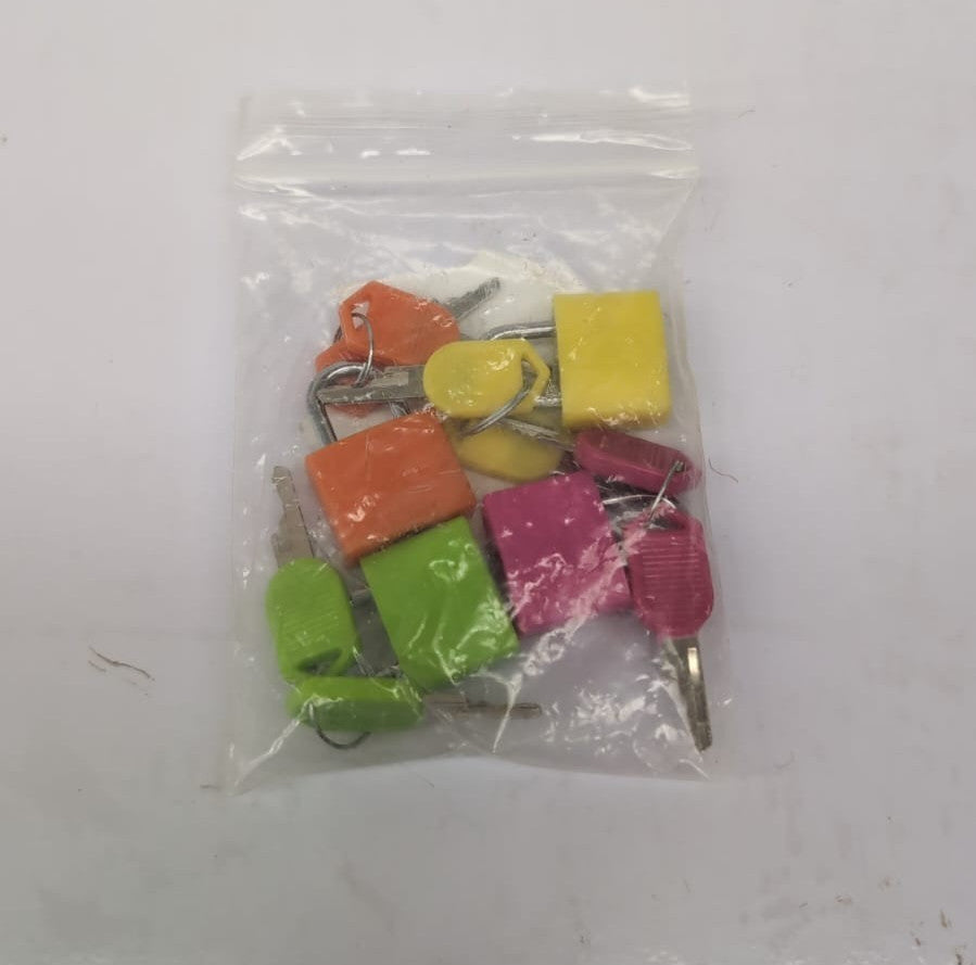 4 Pcs Suitcase Locks with Keys, Small Padlocks Luggage Locks Padlocks