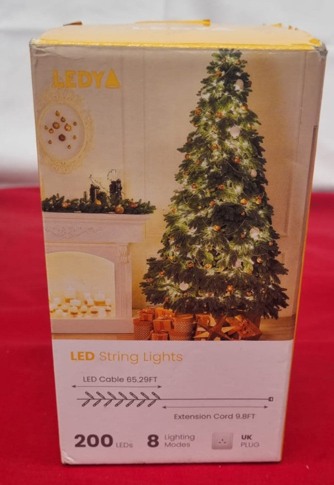 LEDYA 200 LED String Lights Mains Powered 65.29ft Warm White Fairy Outdoor Indoo
