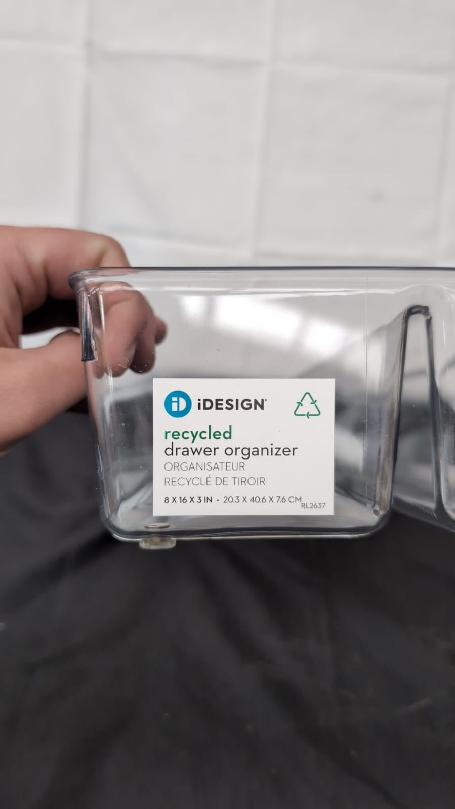 iDesign Recycled Plastic Divided Drawer Organizer Tray (slightly scuffed)