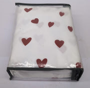 Three-piece set of Red small hearts Double 200x 200+2x50x75 Bedsheet