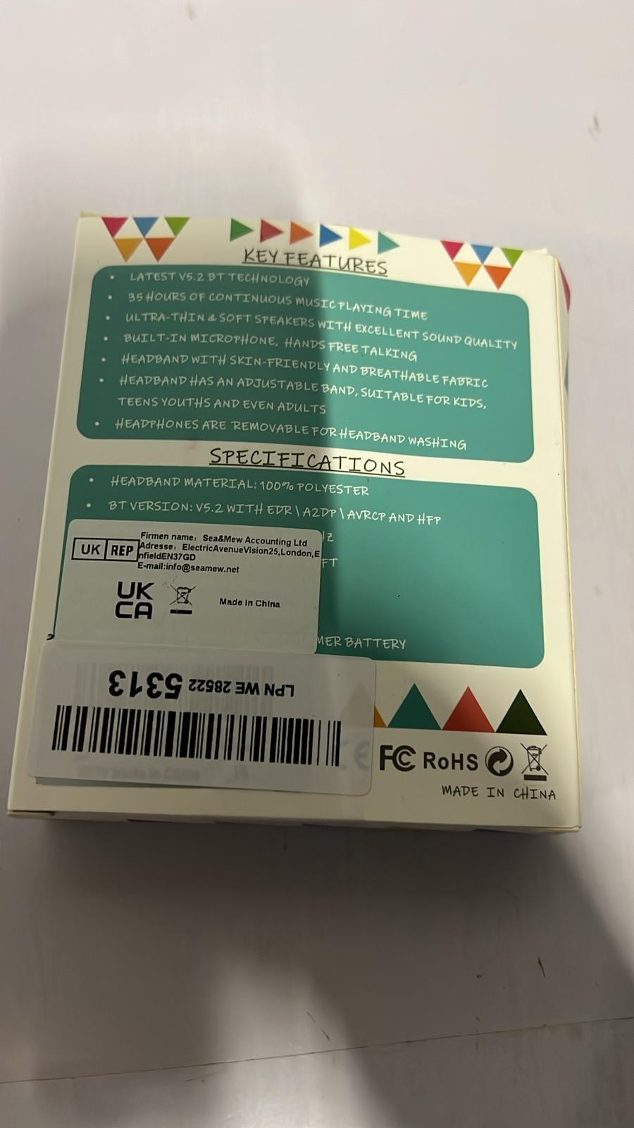 Kids Headband Headphones Wireless Bluetooth Headband Headset