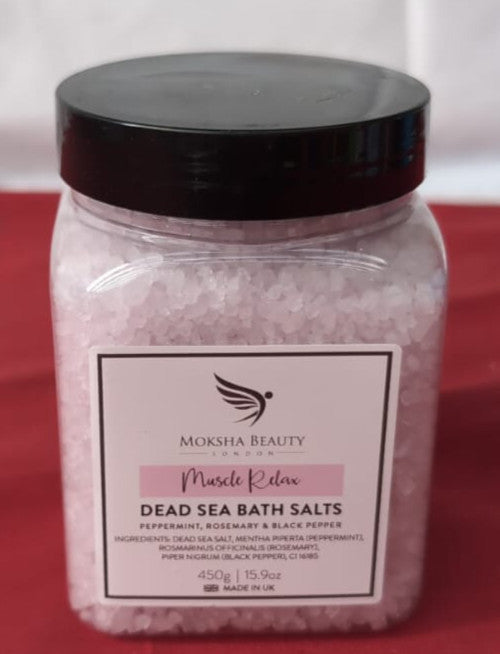 Muscle Pain Relief Bath Salts (450g) Natural Women Men. Luxury Detox