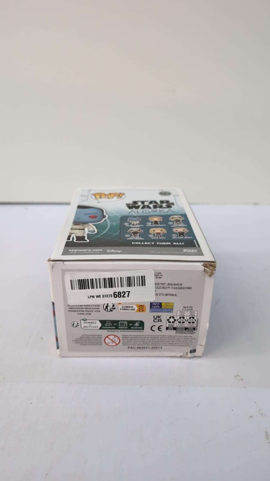 Funko Pop! Vinyl: Star Wars Ahsoka  Collectable Vinyl Figure (box damaged)