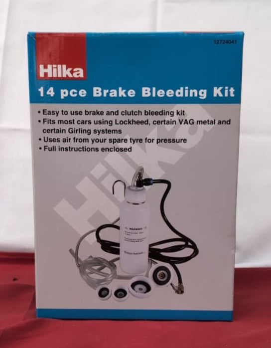 Hilka 12724041 14 pce Brake Bleeding Kit (box damaged)