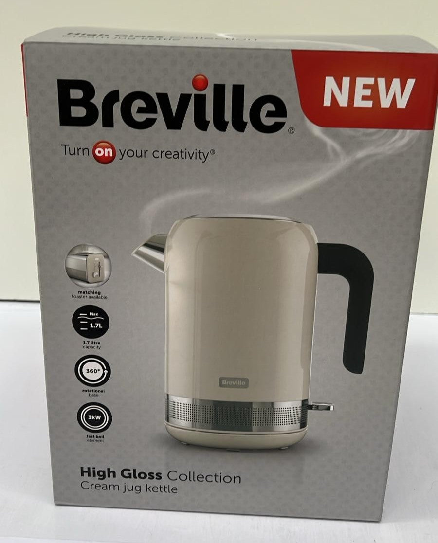 Breville High Gloss Electric Kettle | 1.7L | Fast Boil |(BOX DAMAGED)