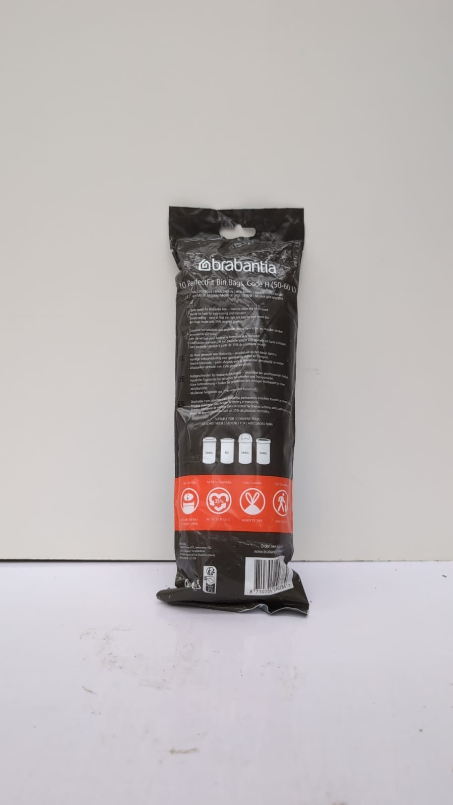 Brabantia Bin Liners, Size H, 50-60 L - 10 bags