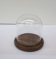 BENECREAT 14x13cm Eternal Transparent Flower Glass Cover, Cloche Dome Micro