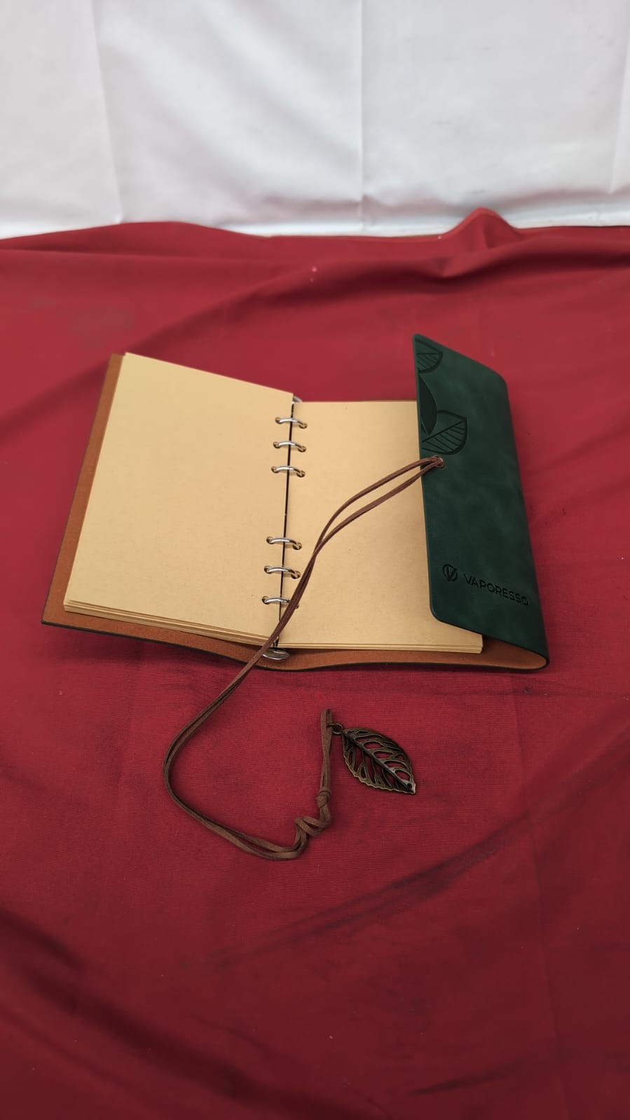 HARDCOVER JOURNAL Writing Notebook - Antique Handmade Bound Daily (18cm x 12cm)