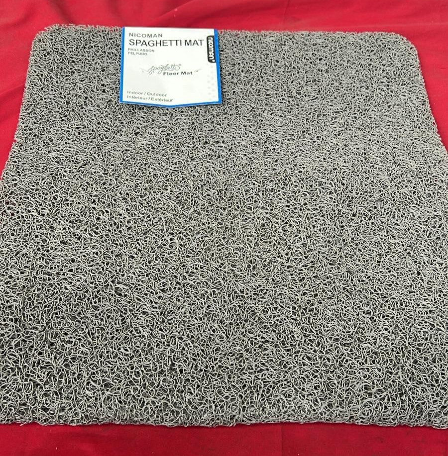 Nicoman Door Mat｜Easy-Clean & Dirt-Trapper Barrier Doormat (60x40cm Grey)