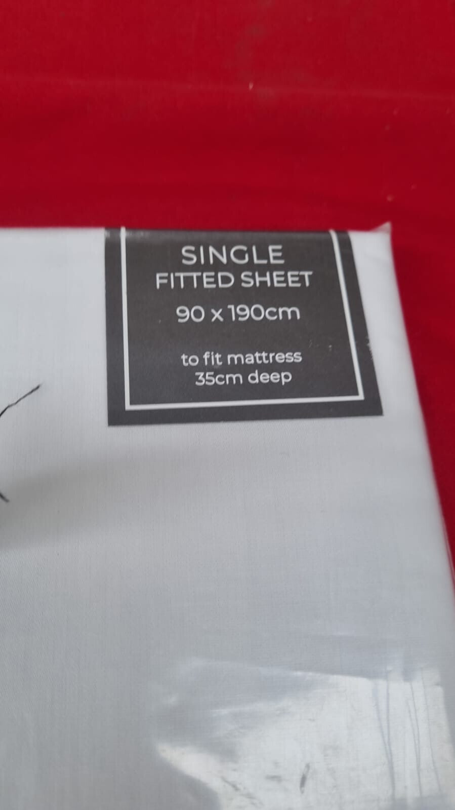 Appletree White Single Fitted Sheet (90 x 190) Plain Bedding Simple Plain