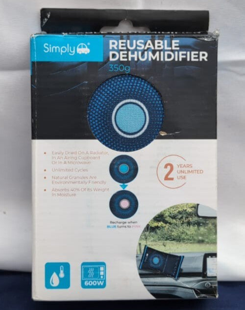 Simply Auto DEH003 Reusable Car Dehumidifier - Quick Drying (packaging damaged)